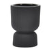 Sagebrook Home 6" Ceramic Ribbed Abstract Vase Classic Decorative Vase for Home or Office Flower Display