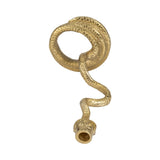 Sagebrook Home Aluminum 13-Inch Gold Snake Taper Candle Holder - Elegant Tealights Decor, Enhance Your Space - 7" x 7" x 13"
