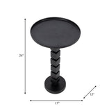 Sagebrook Home Aluminum Stacked Pedestal Accent Table