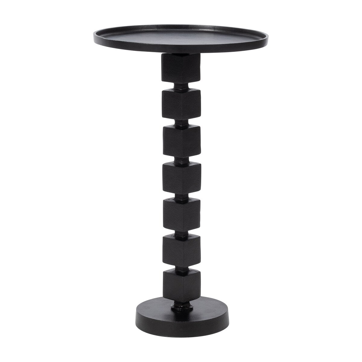 Sagebrook Home Aluminum Stacked Pedestal Accent Table