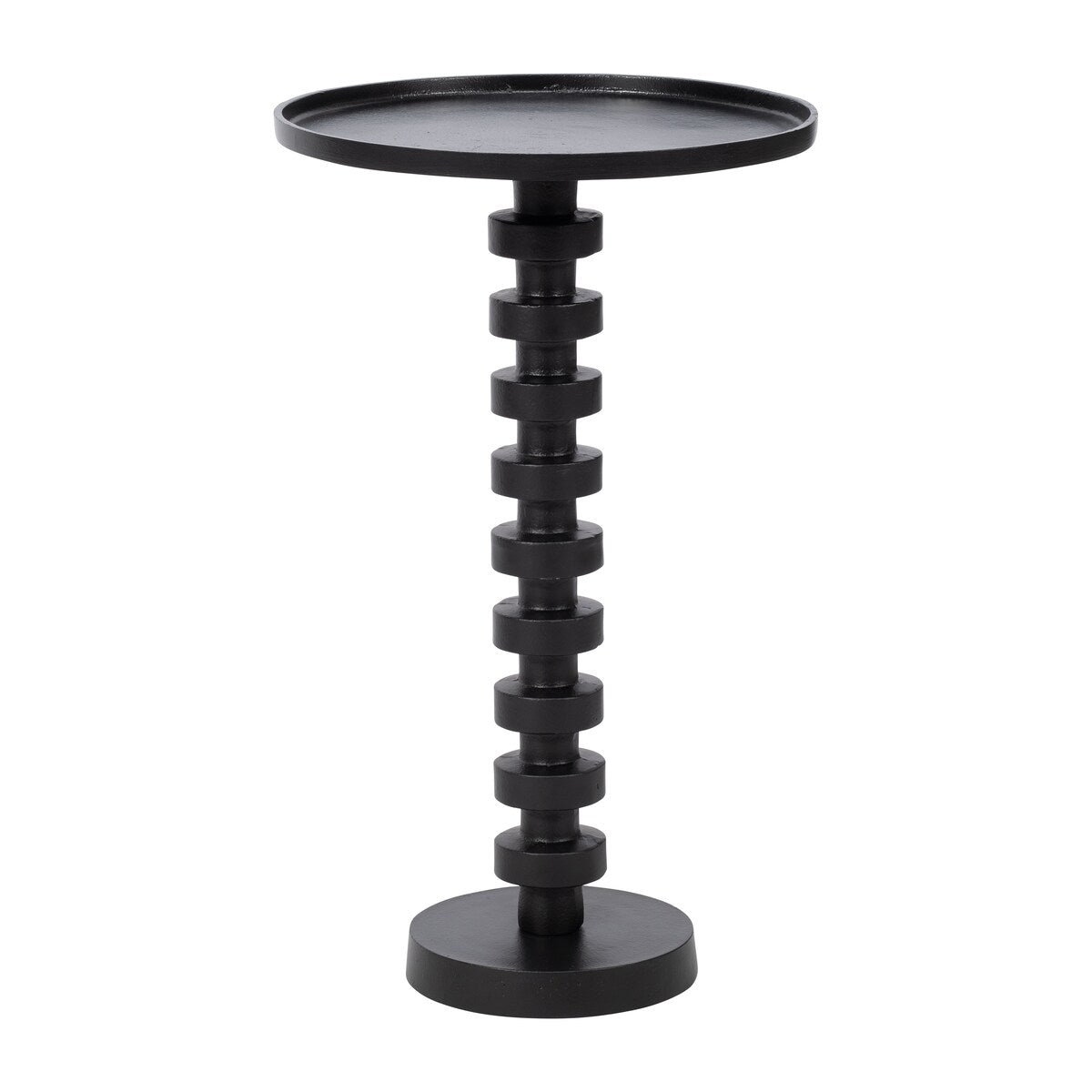 Sagebrook Home Aluminum Stacked Pedestal Accent Table