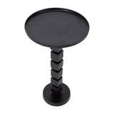 Sagebrook Home Aluminum Stacked Pedestal Accent Table
