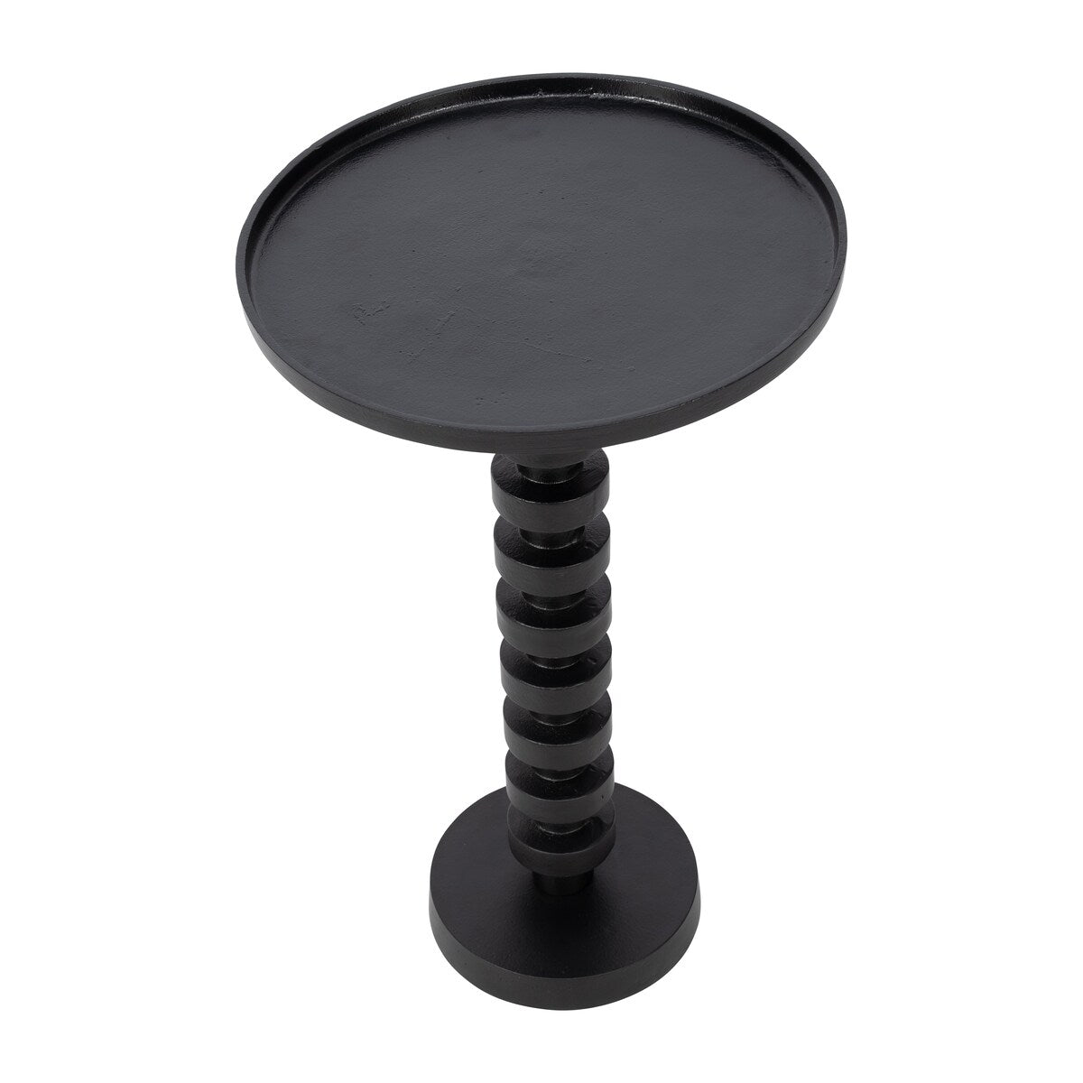 Sagebrook Home Aluminum Stacked Pedestal Accent Table