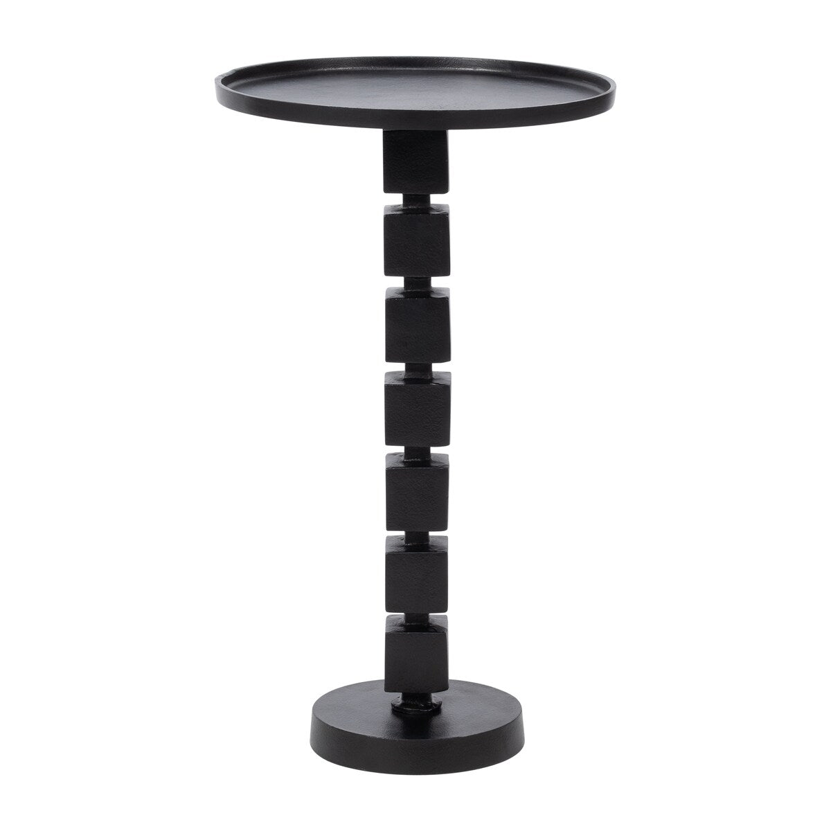 Sagebrook Home Aluminum Stacked Pedestal Accent Table