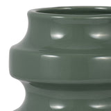 Sagebrook Home Ceramic Three Tiered Cylinder Contemporary Abstract Vase