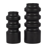 Sagebrook Home Ceramic Three Tiered Cylinder Contemporary Abstract Vase