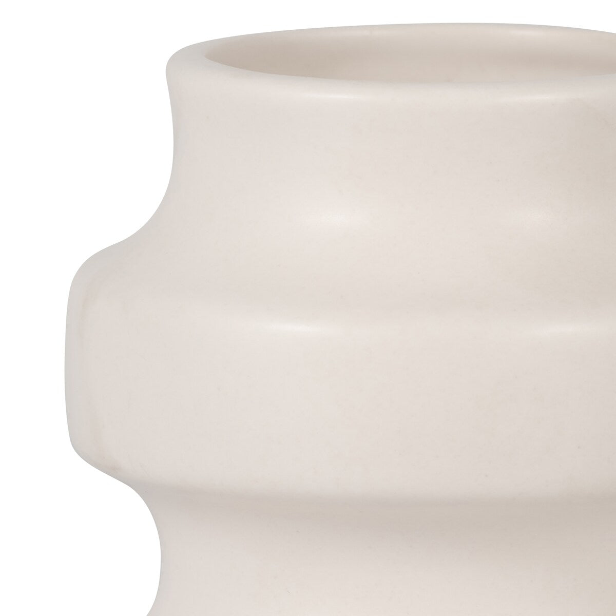 Sagebrook Home Ceramic Three Tiered Cylinder Contemporary Abstract Vase