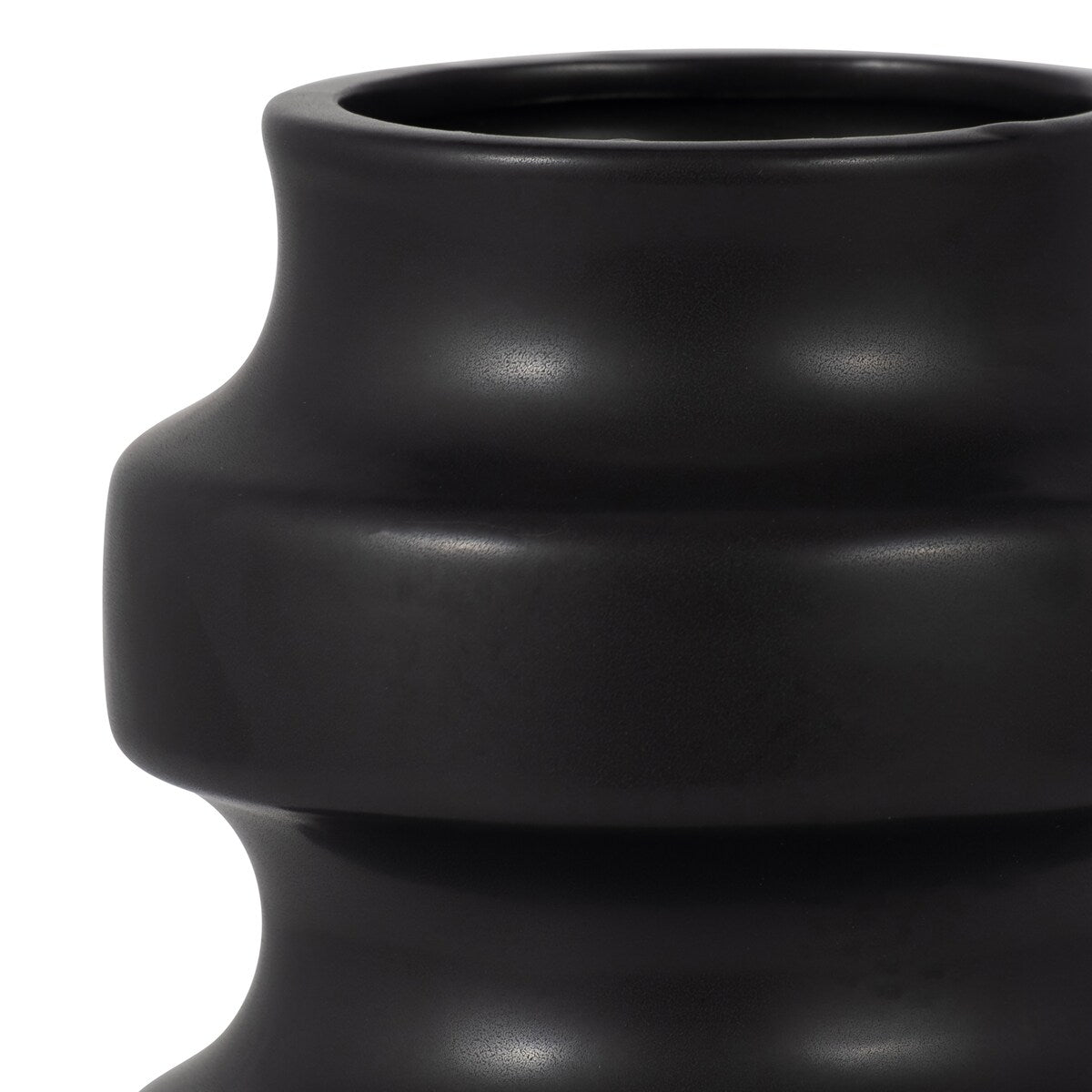 Sagebrook Home Ceramic Three Tiered Cylinder Contemporary Abstract Vase