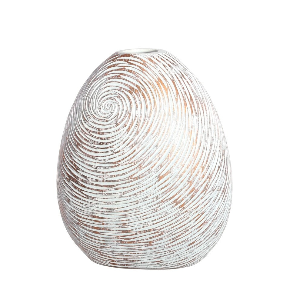 Sagebrook Home Ceramic Vase, Blue/White