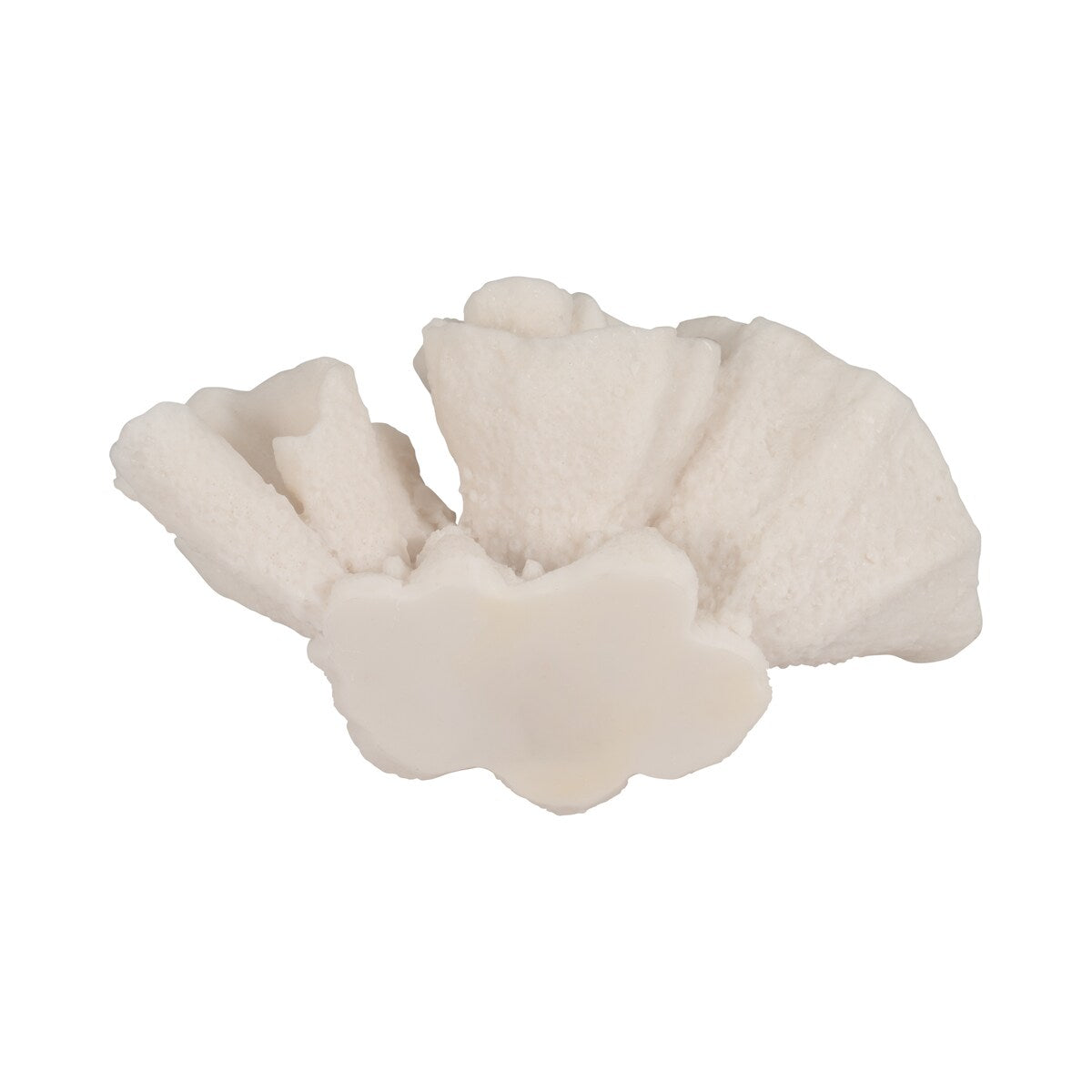Sagebrook Home Coral Object, Ivory, Tranquil Waters