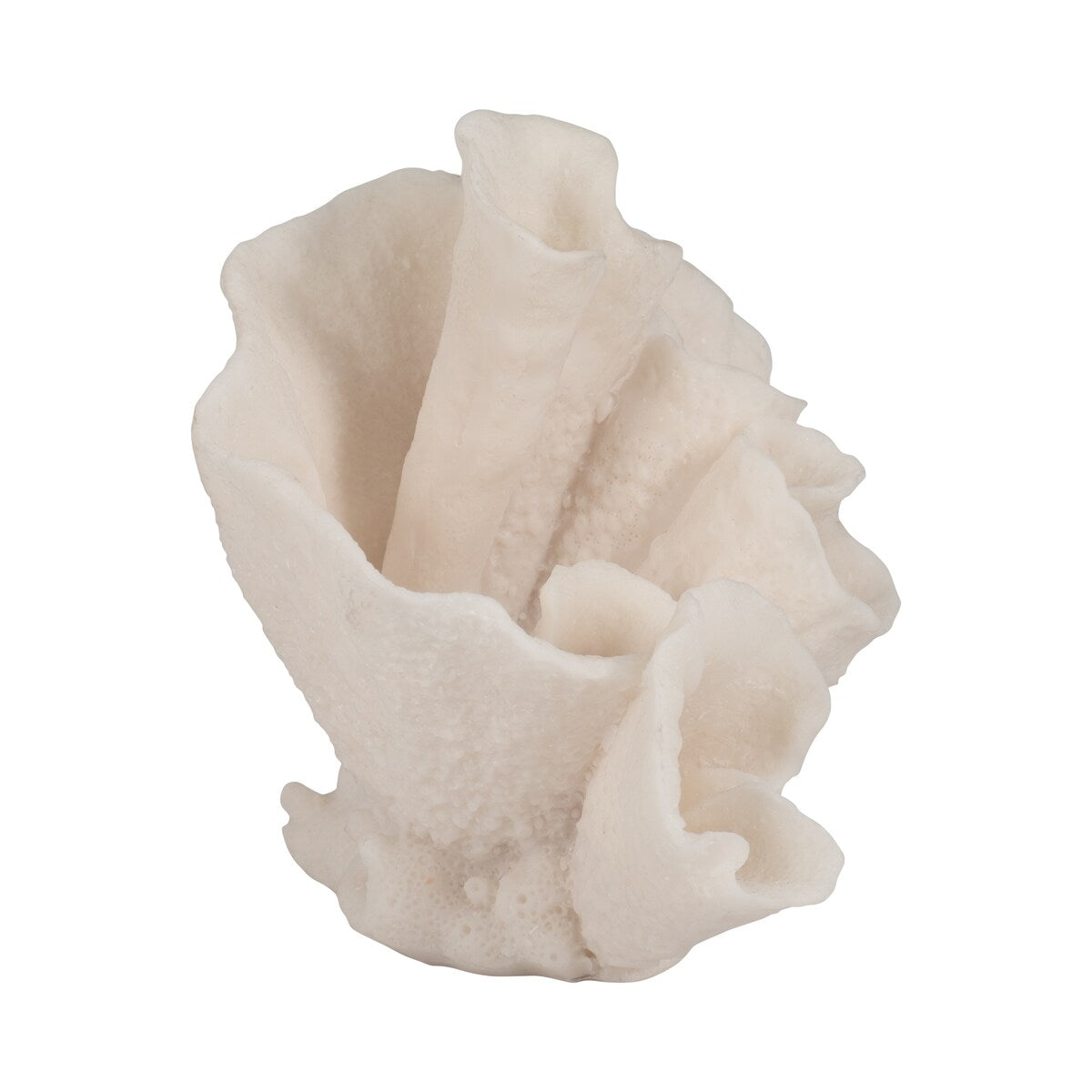 Sagebrook Home Coral Object, Ivory, Tranquil Waters