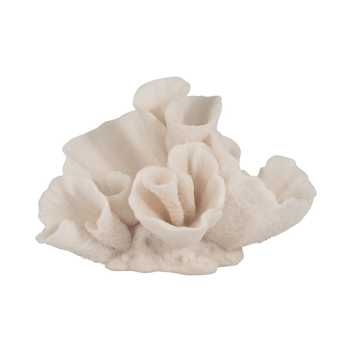 Sagebrook Home Coral Object, Ivory, Tranquil Waters
