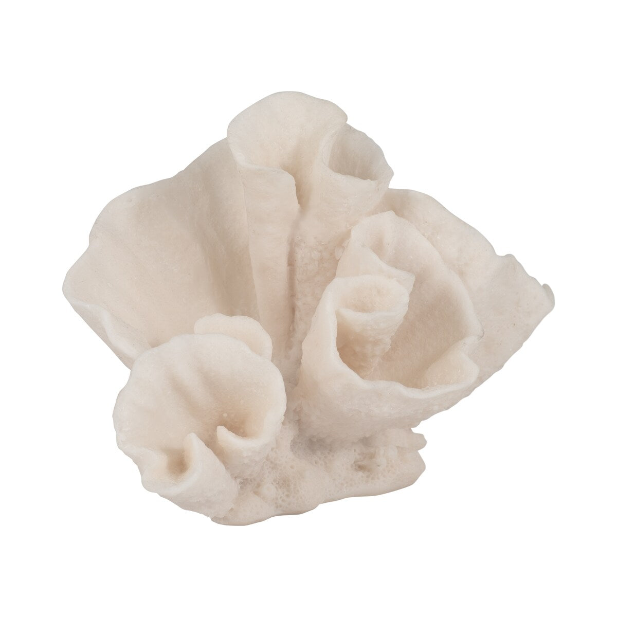 Sagebrook Home Coral Object, Ivory, Tranquil Waters