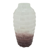 Sagebrook Home Glass 2Tone Blush Round Vase