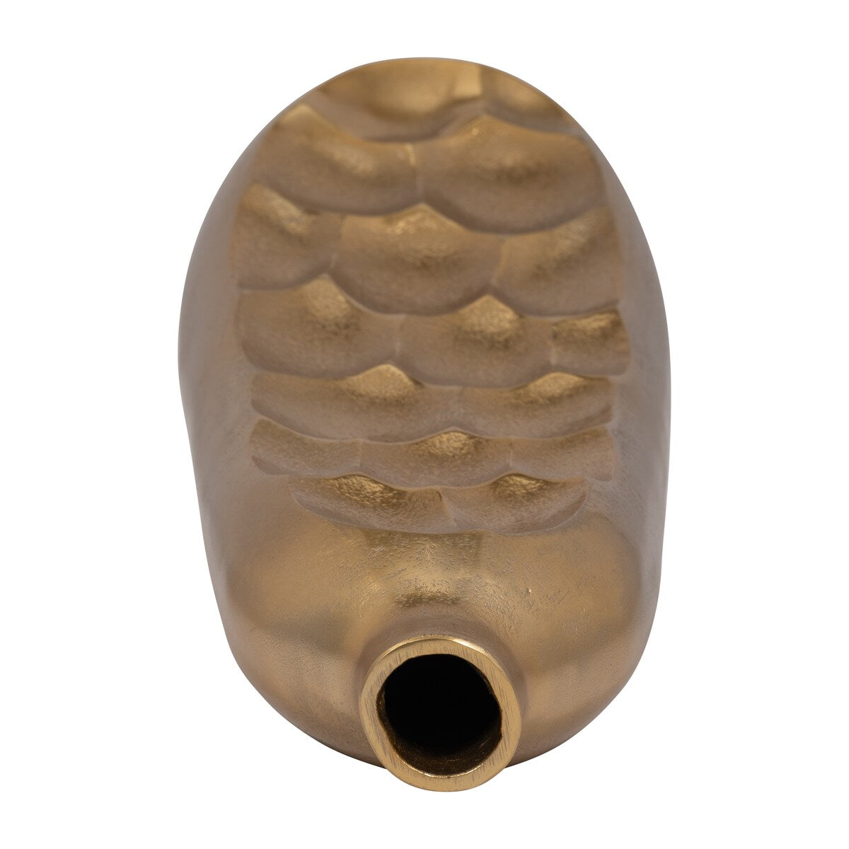 Sagebrook Home Metal Gold Cylinder Cutout Vase