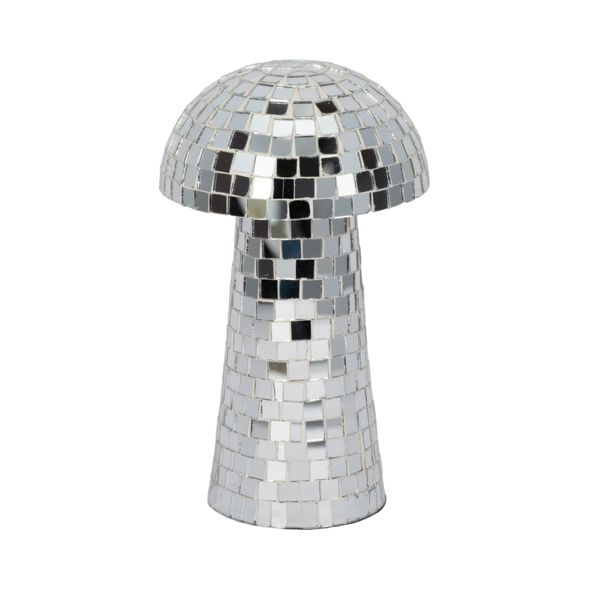 Sagebrook Home Mosaic Mushroom, Silver
