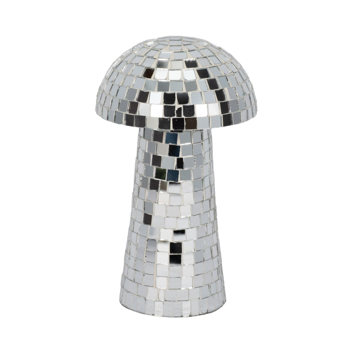 Sagebrook Home Mosaic Mushroom, Silver
