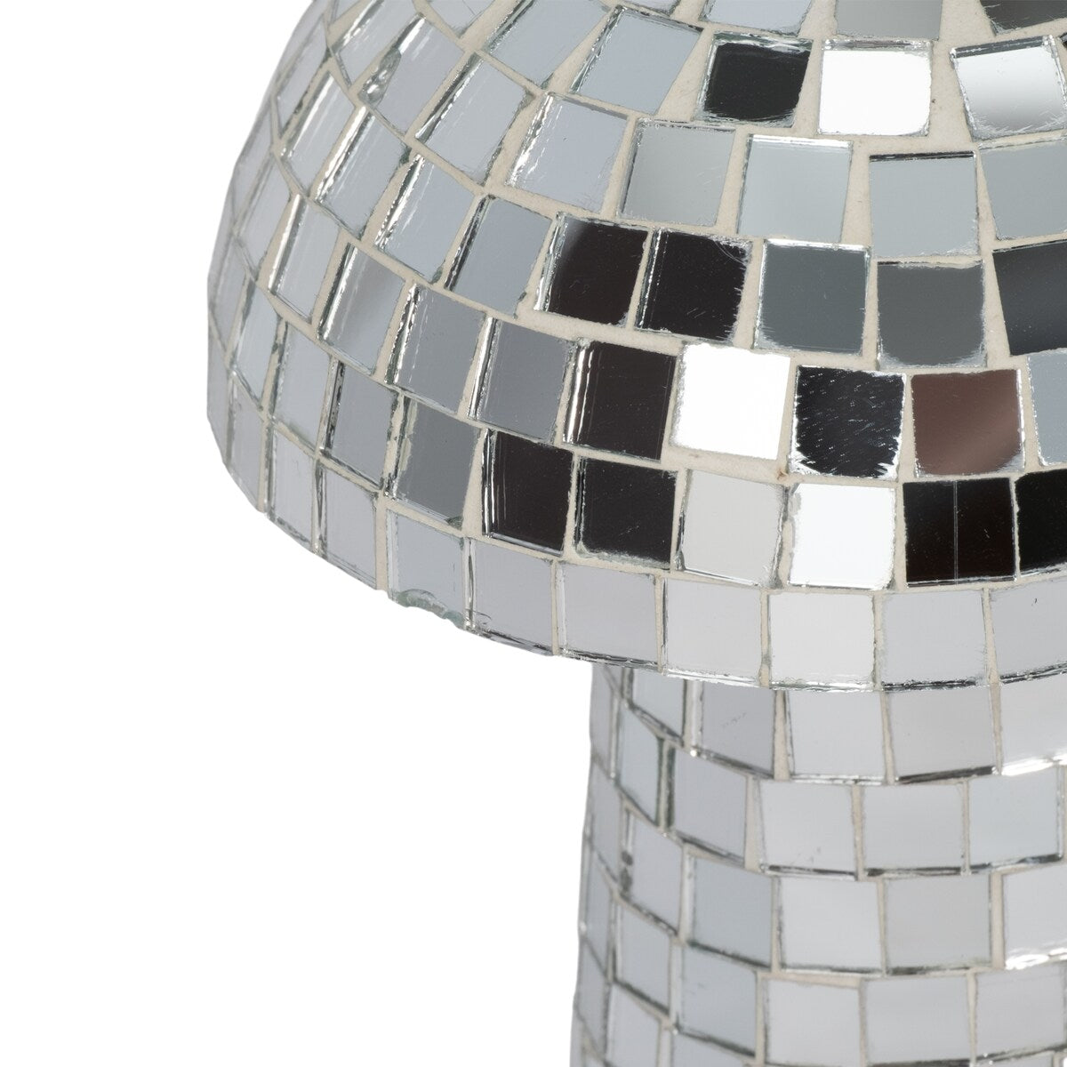 Sagebrook Home Mosaic Mushroom, Silver