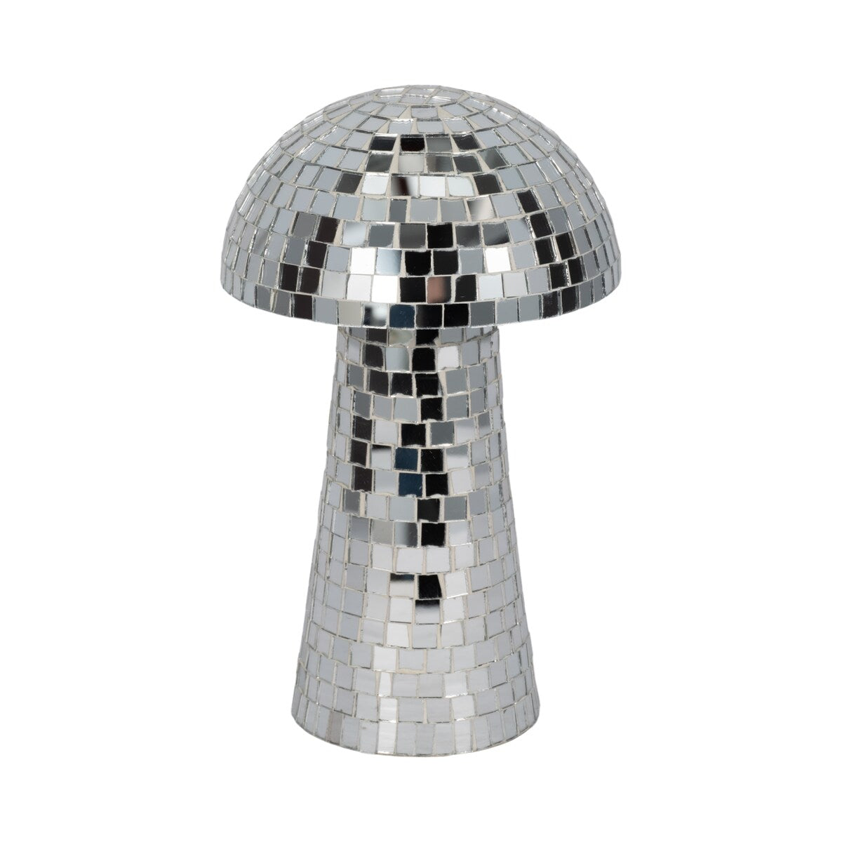 Sagebrook Home Mosaic Mushroom, Silver
