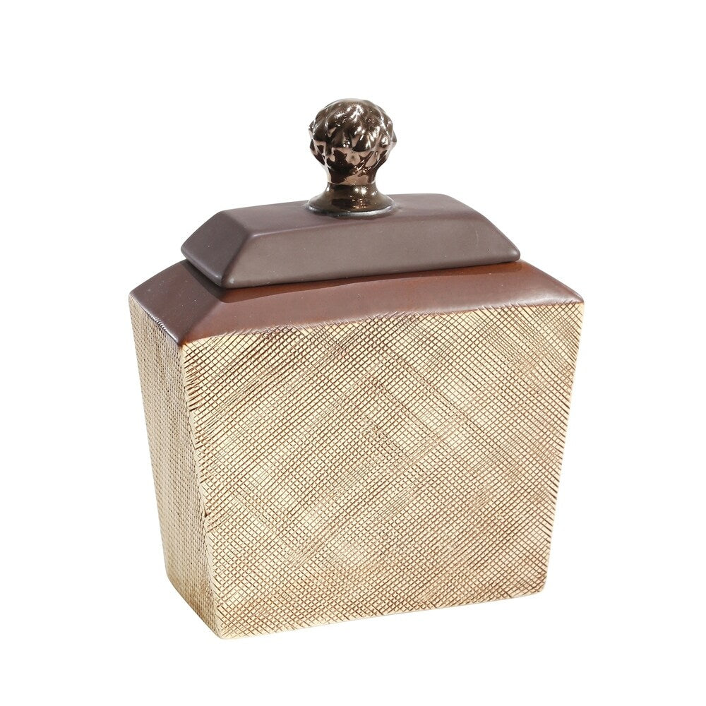 Sagebrook Home Polyresin Boa Skin Flower Vase, Tan