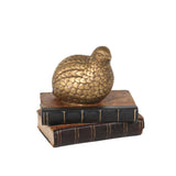 Sagebrook Home Resin Bird On Books Decorative Object - 7.25" x 5.5" x 6.5"