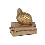 Sagebrook Home Resin Bird On Books Decorative Object - 7.25" x 5.5" x 6.5"