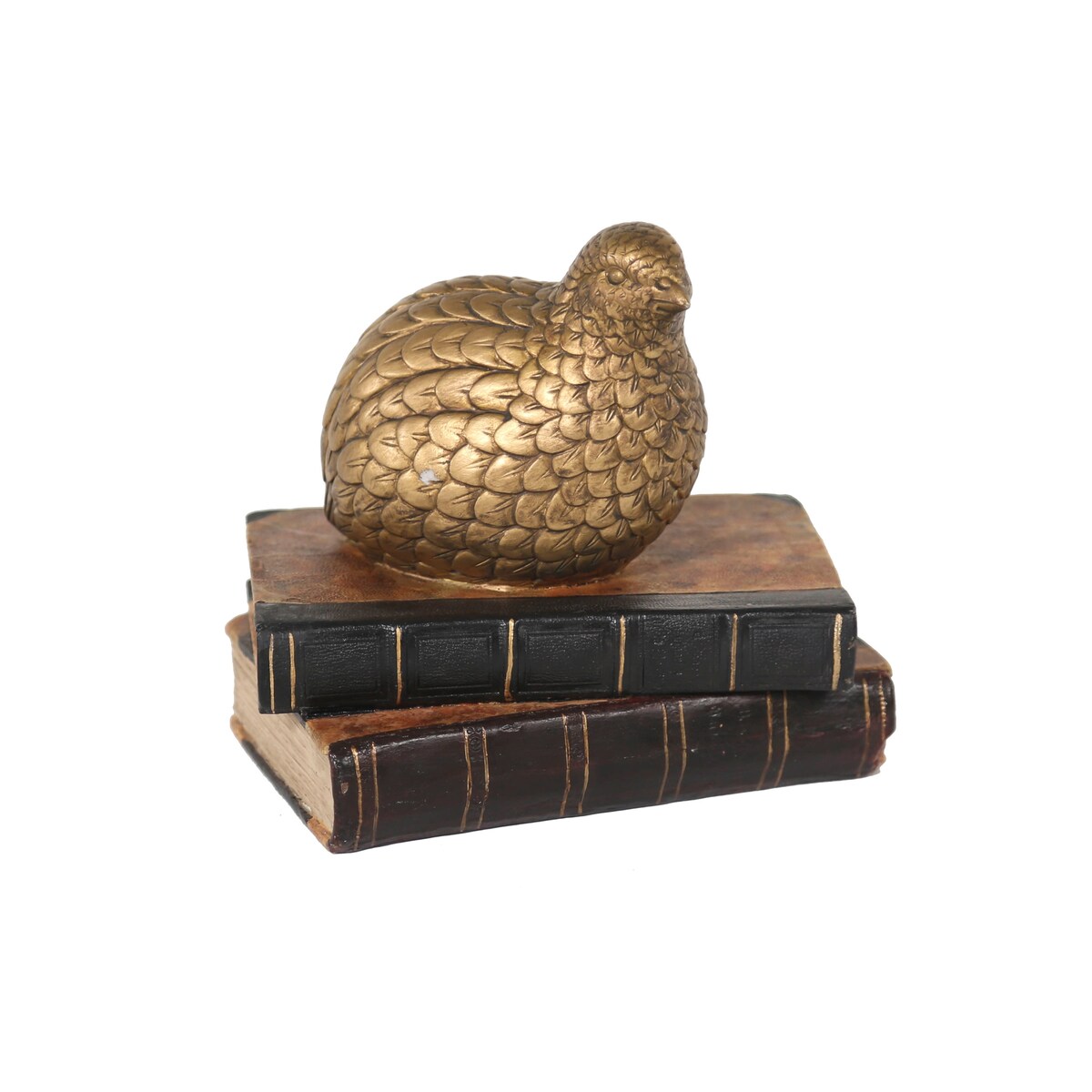 Sagebrook Home Resin Bird On Books Decorative Object - 7.25" x 5.5" x 6.5"