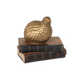 Sagebrook Home Resin Bird On Books Decorative Object - 7.25" x 5.5" x 6.5"