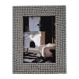 Sagebrook Home Silver/Black Resin Studded Photo Frame