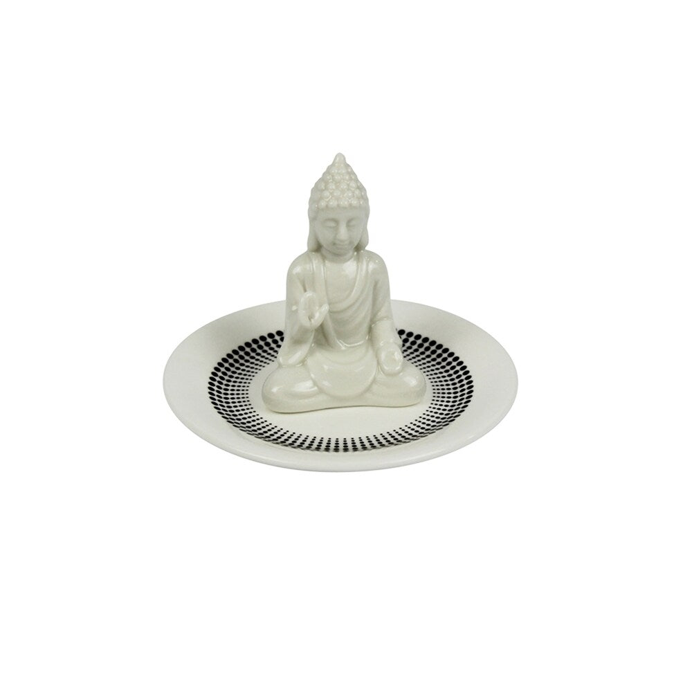 Sagebrook Home WHITE BUDDHA RING HOLDER