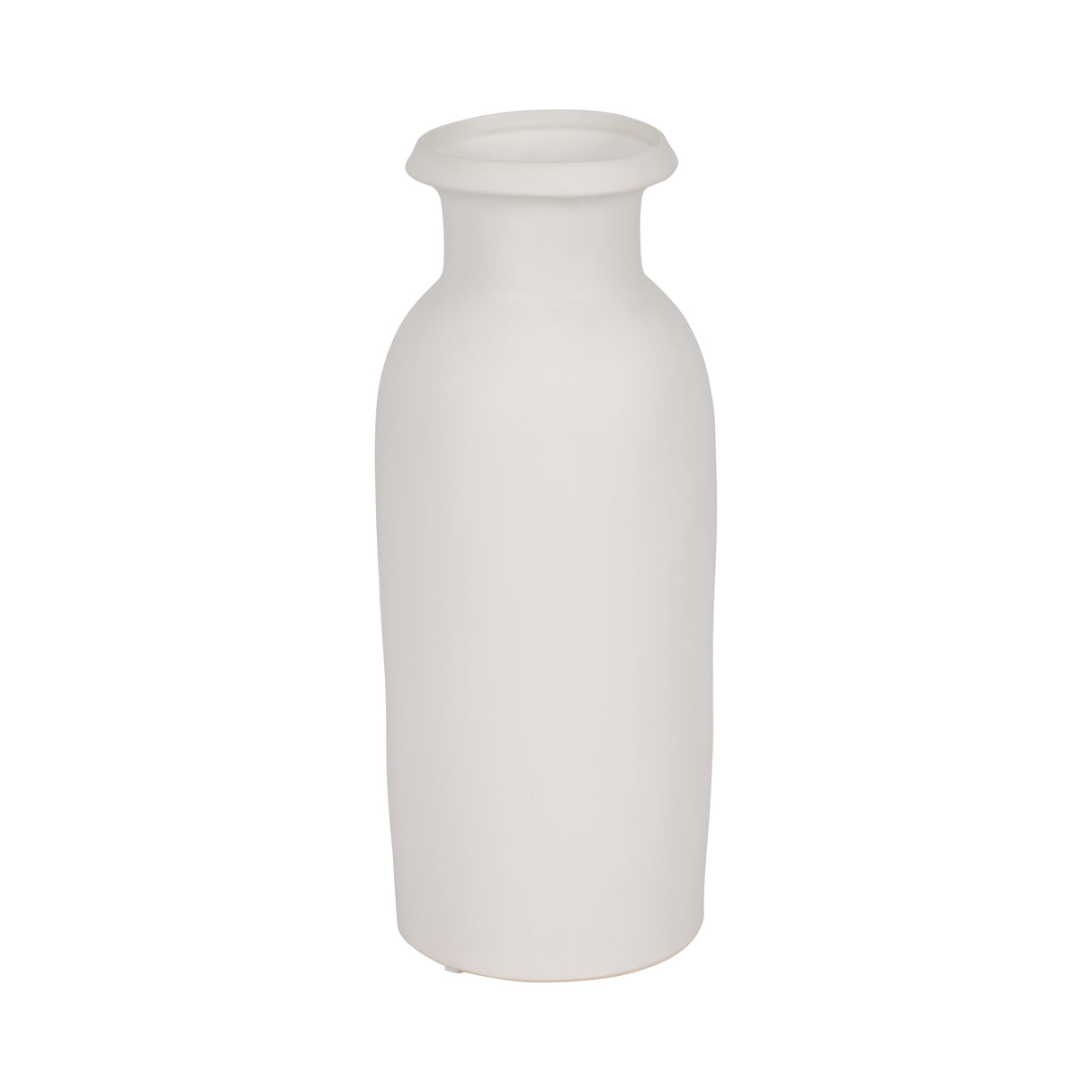 Sagebrook Home White Solid Color Ceramic Tall Slim Vase