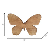 Sagebrook Home Wooden Butterfly Statue