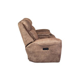 Saguaro Triple Power Headrest, Lumbar, Footrest Reclining Love, Brown