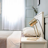 Sahara 14" Matte Brass Swing Shade Desk Lamp - one size