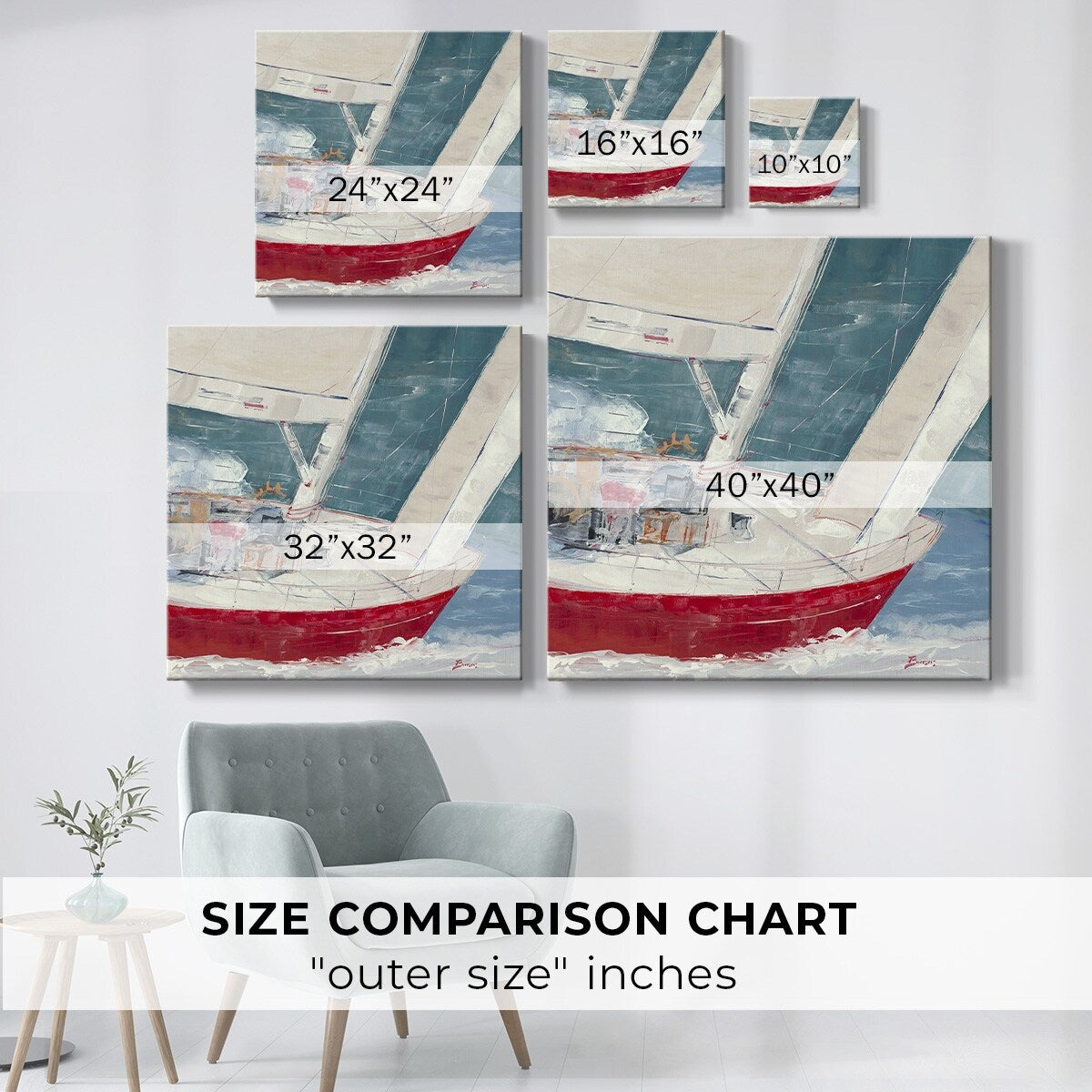 Sail To 2-Gallery Wrapped Canvas