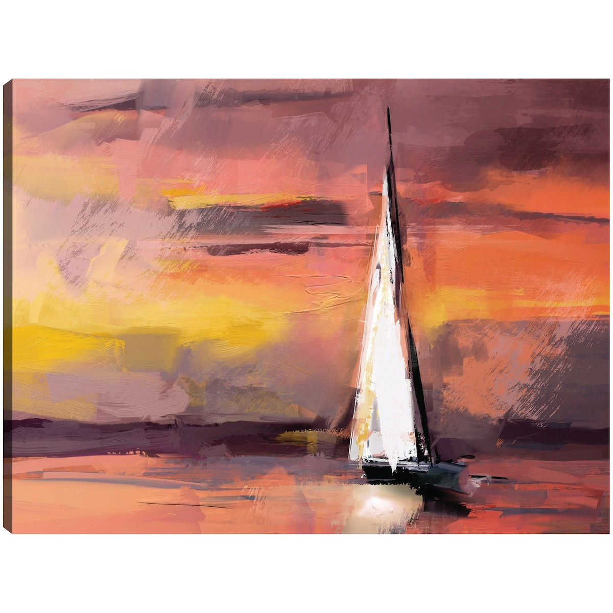 Sailing at Sunset By Studio Arts Canvas Art Print