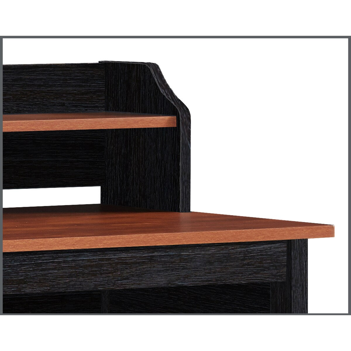 Saint Birch Finley Teak 47-inch Writing Desk with Hutch