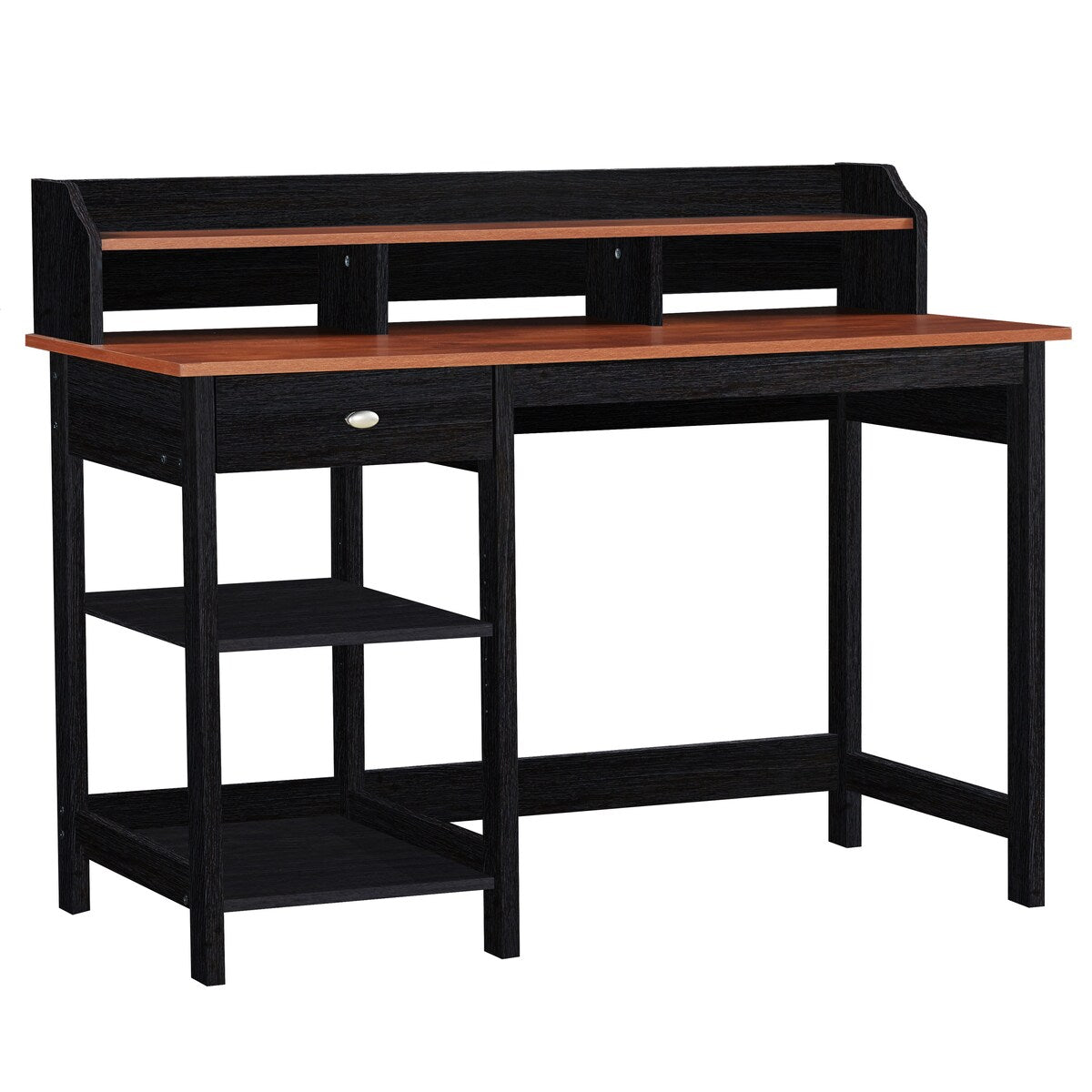 Saint Birch Finley Teak 47-inch Writing Desk with Hutch