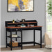 Saint Birch Finley Teak 47-inch Writing Desk with Hutch