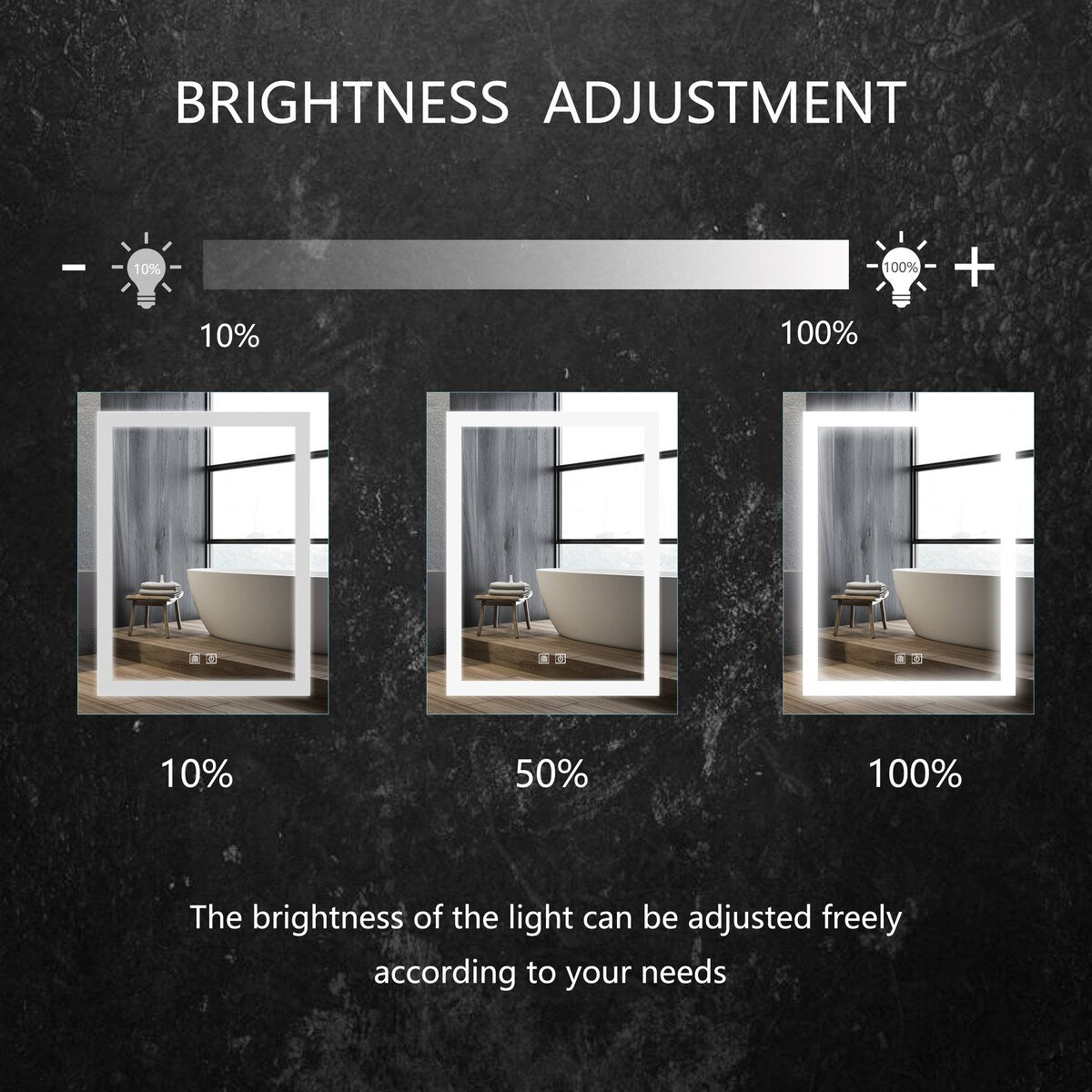 Saint Birch Lance Frameless LED Lighted Bathroom/Vanity Mirror - 24 inches x 30 inches