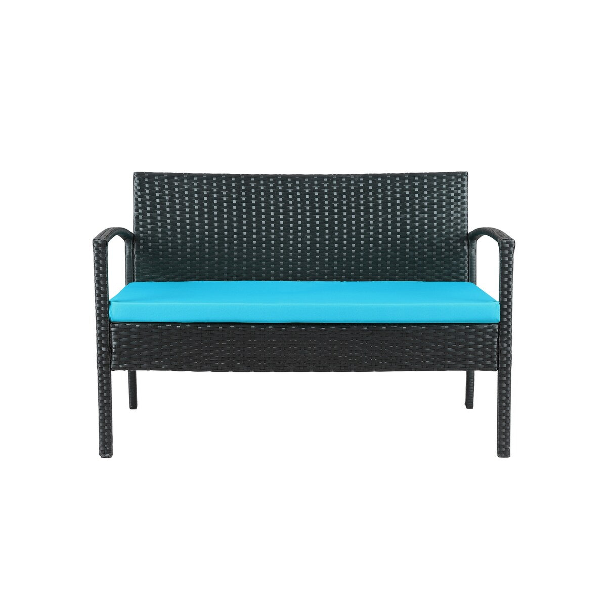 Saint Birch Savannah 4 Piece Rattan Sofa Seating Group with Cushions