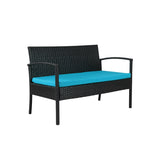 Saint Birch Savannah 4 Piece Rattan Sofa Seating Group with Cushions