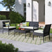 Saint Birch Savannah 4 Piece Rattan Sofa Seating Group with Cushions