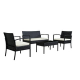 Saint Birch Savannah 4 Piece Rattan Sofa Seating Group with Cushions