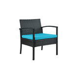 Saint Birch Savannah 4 Piece Rattan Sofa Seating Group with Cushions