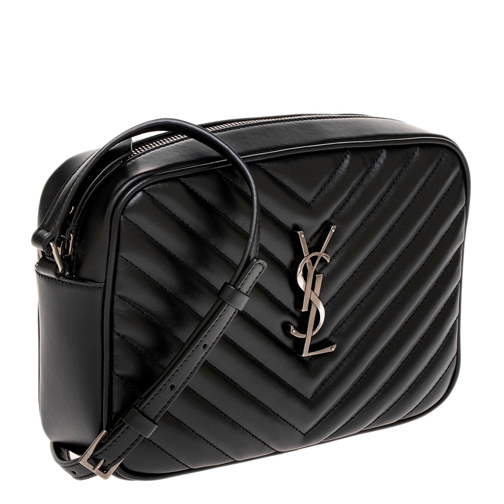 SAINT LAURENT CAMERA BAG カメラケース Saint Laurent Men's New City Grained Leather Camera Bag