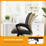 Sal Black Ergonomic Mesh Tilt Rocking Office Desk Chair by Furniture of America