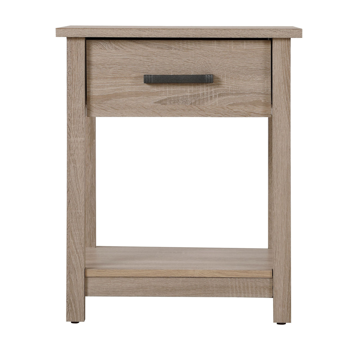 Salem 1-drawer and Shelf Wooden Nightstand