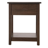 Salem 1-drawer and Shelf Wooden Nightstand