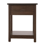 Salem 1-drawer and Shelf Wooden Nightstand